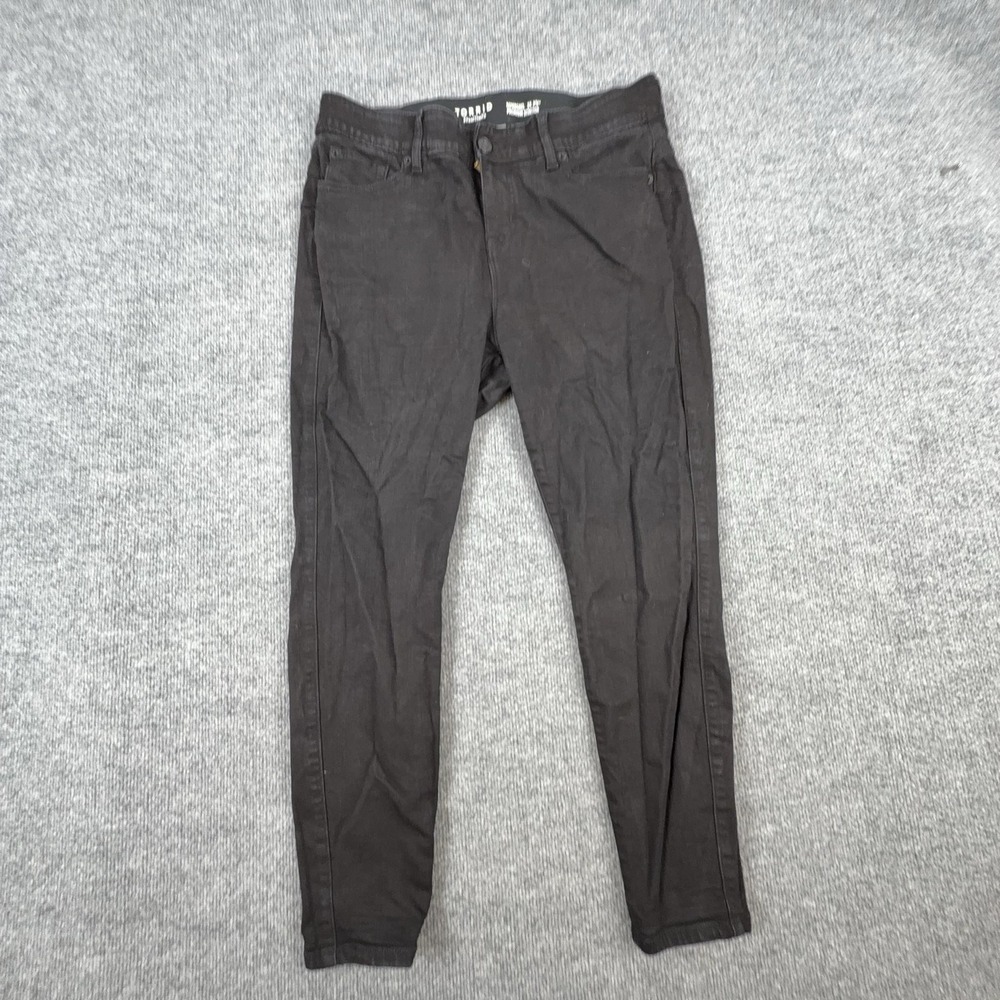 Torrid Jeans Womens 16S Black Dark Wash High Rise Bombshell Skinny Stretch Denim